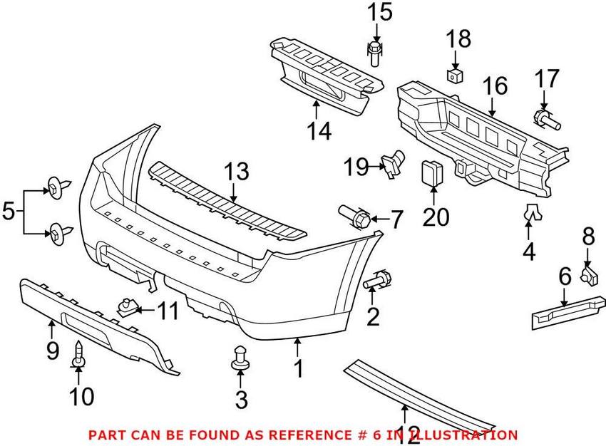 SAAB Bracket - Rear Passenger Side 15288410